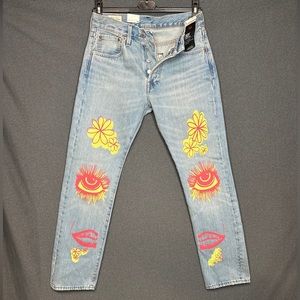 Levi’s 501s 
Summer love sun fun groovy festival jeans 28x30 36x30 32x32 33x30